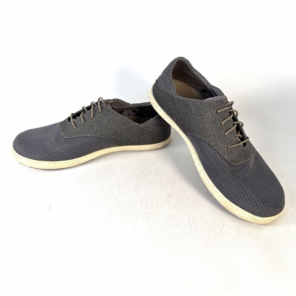 Olukai Men's Nohea Moku Boat Shoes Mens 10 Charcoal Gray 10283-2610 Slip On